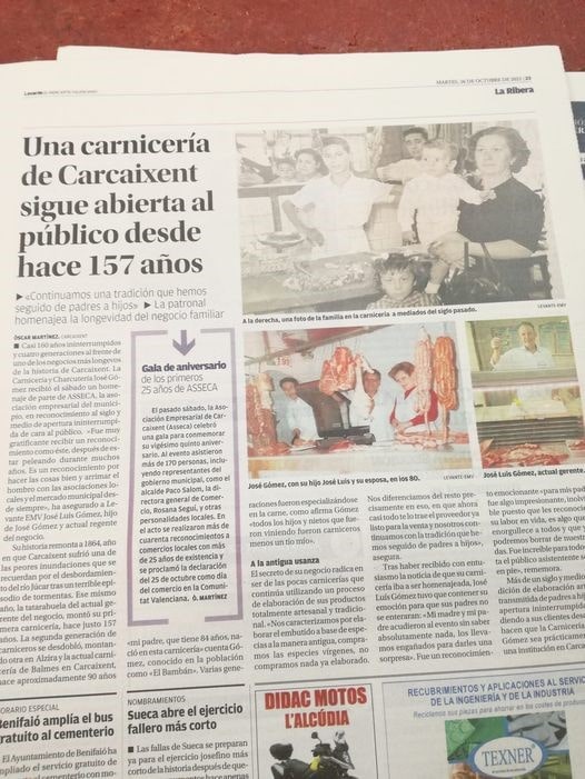 Aparición en el diario LEVANTE-EMV - año 2021